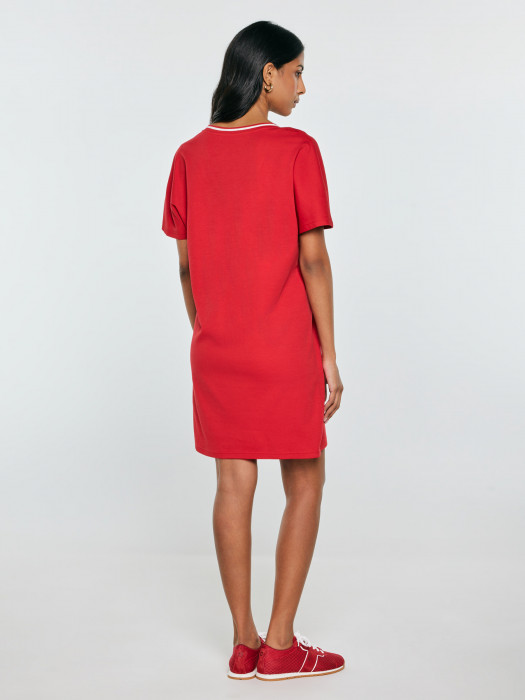 Červené dámske šaty ZORKANA 603